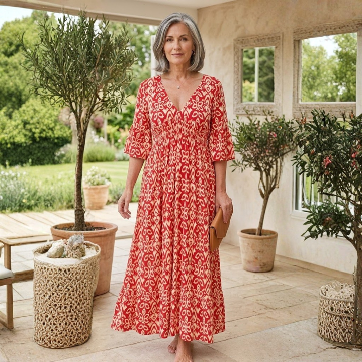 Selene Bohemian Midi Dress