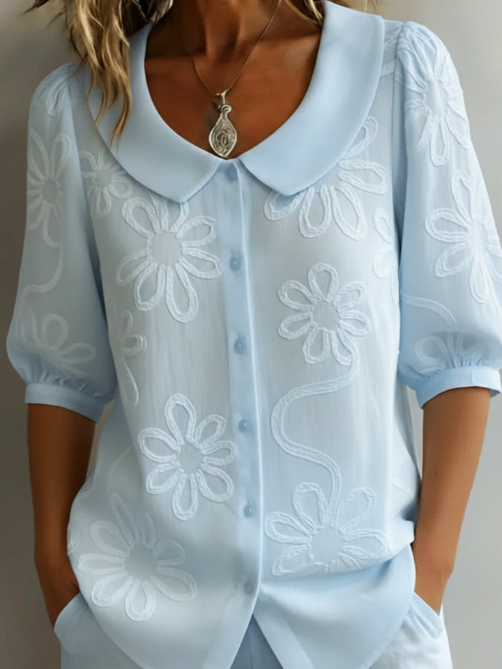 Zélie™ Floral Lightweight Blouse – Effortless Elegance
