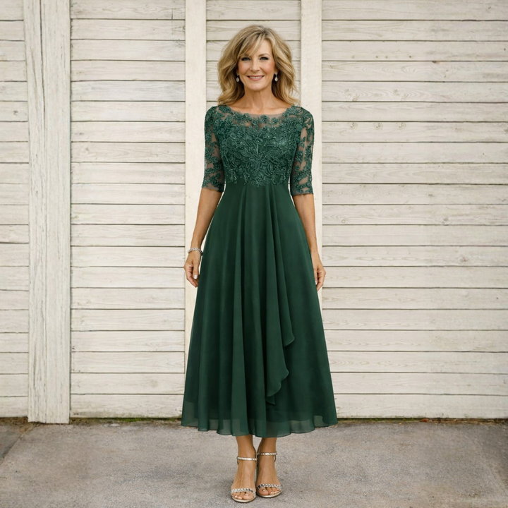 Zaria™ – The Flattering Lace Midi Dress