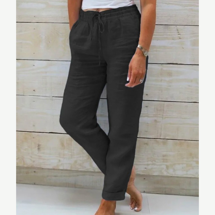 Eleonor™ | High-Quality Breathable Linen Stretch Trousers