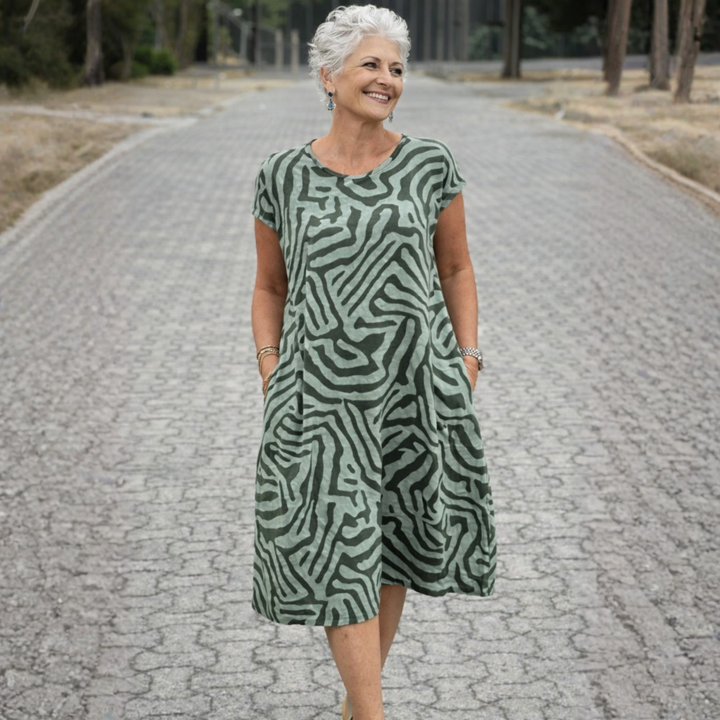 AVANILLE | ROUND NECK DRESS