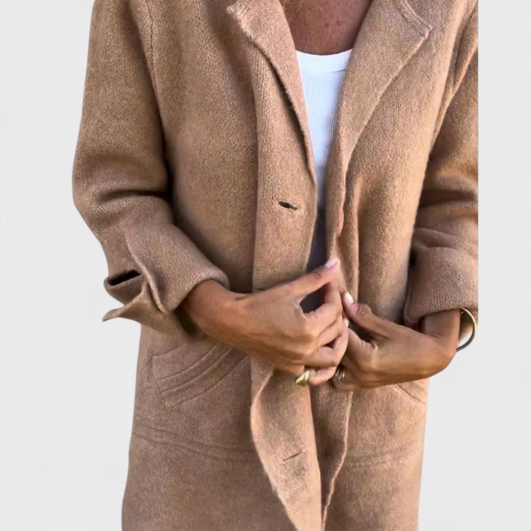 Olivia | Casual Long Lapel Coat