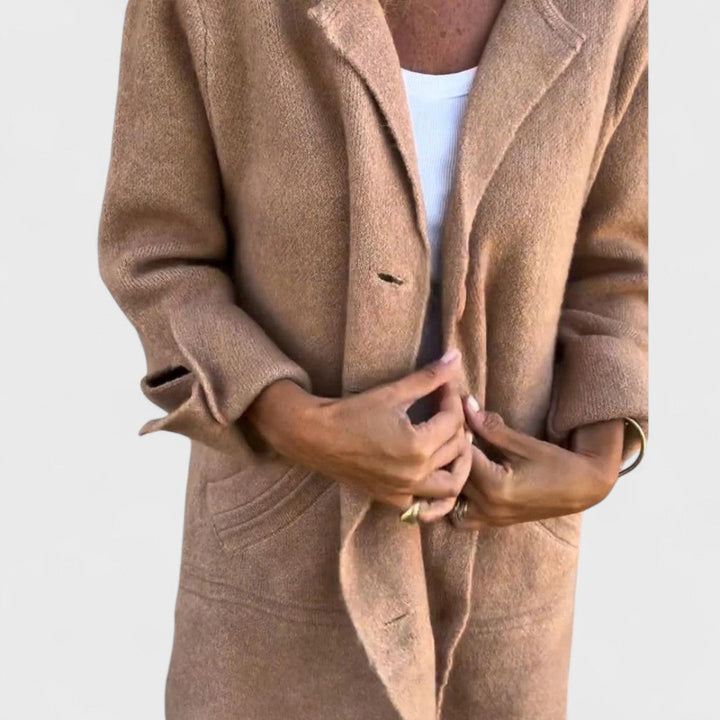 Olivia | Casual Long Lapel Coat