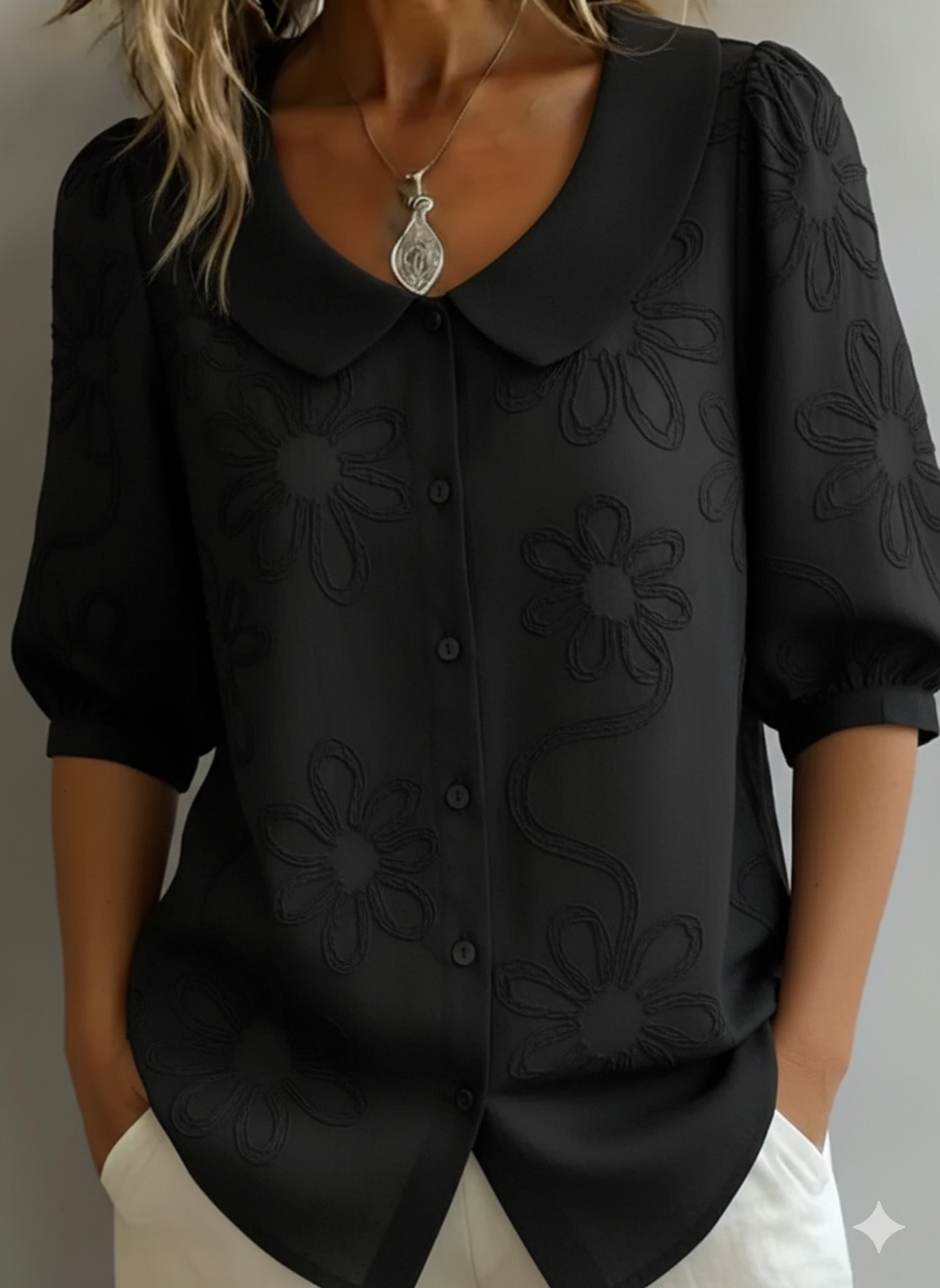 Zélie™ Floral Lightweight Blouse – Effortless Elegance