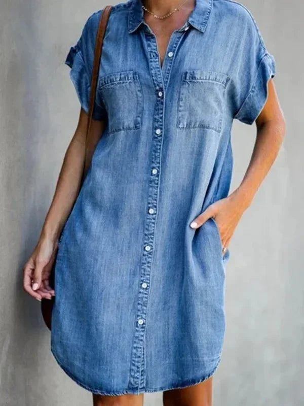 The Eleanor Comfort Denim Dress