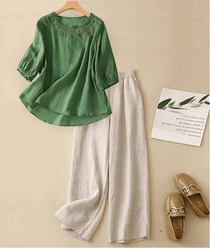 Donna | Ladies Cotton Linen Set