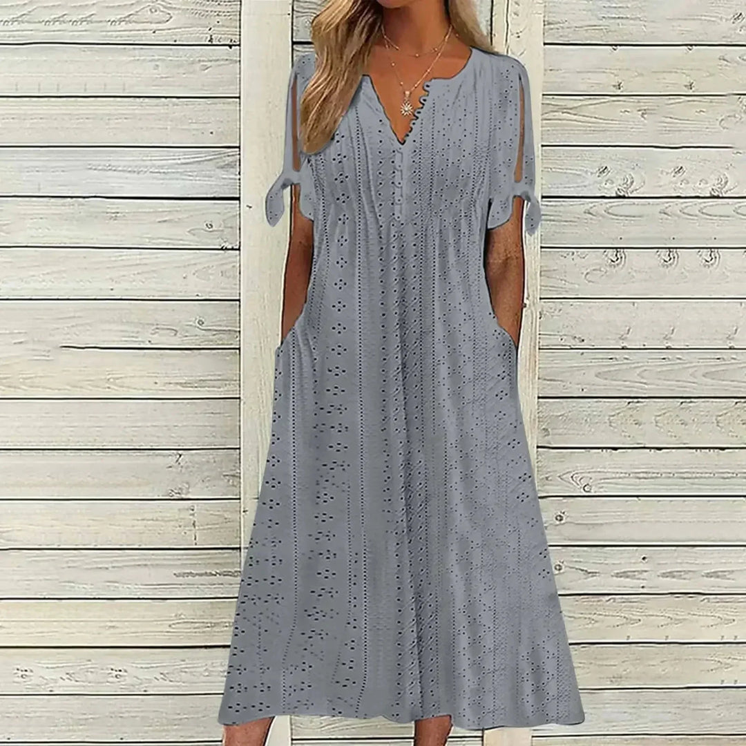 Lace Dress with V-Neck for Women
