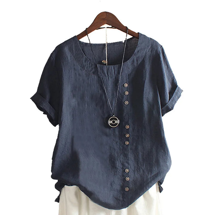 Amelia Cotton & Linen Blouse