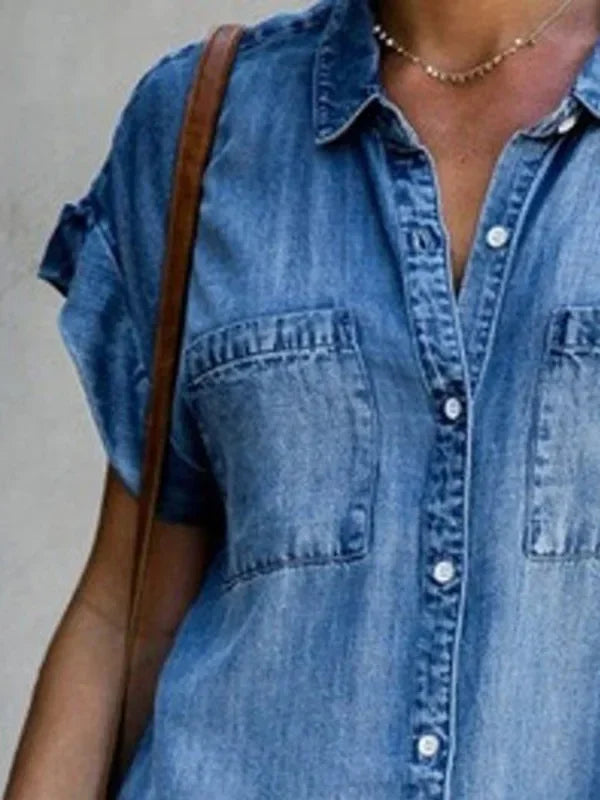 The Eleanor Comfort Denim Dress