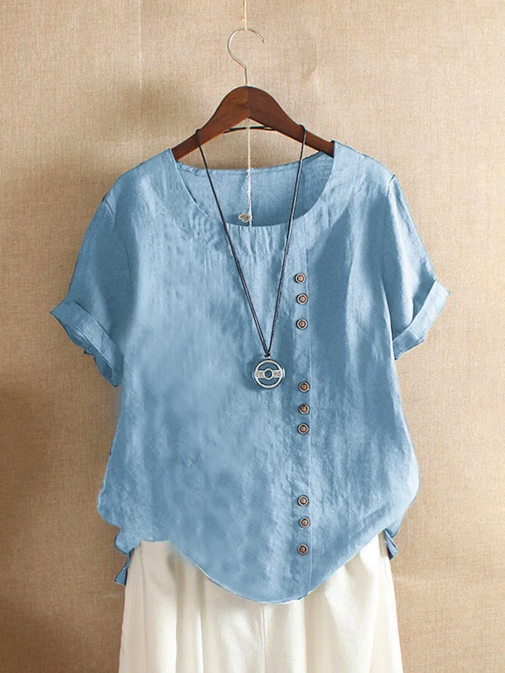 Amelia Cotton & Linen Blouse