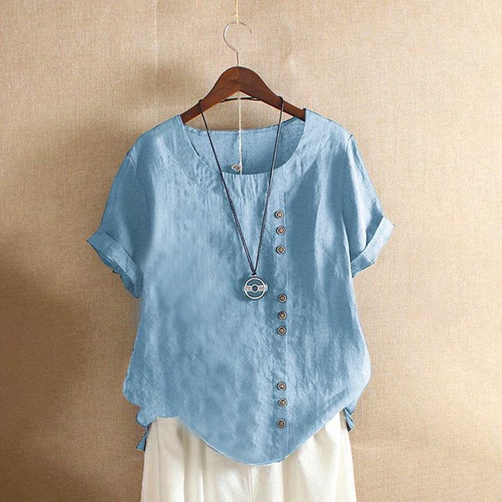 Amelia Cotton & Linen Blouse