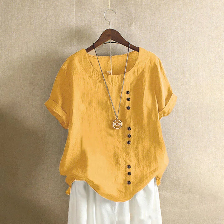 Amelia Cotton & Linen Blouse