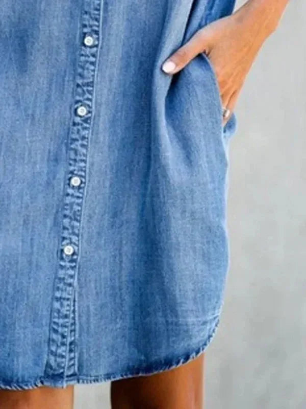 The Eleanor Comfort Denim Dress