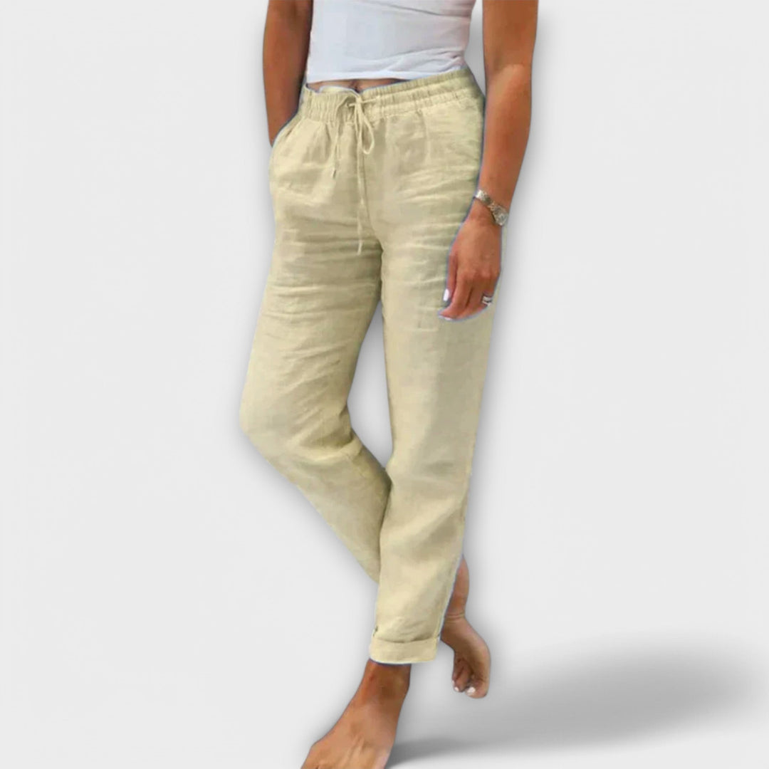 Stacy - Light Linen Trousers