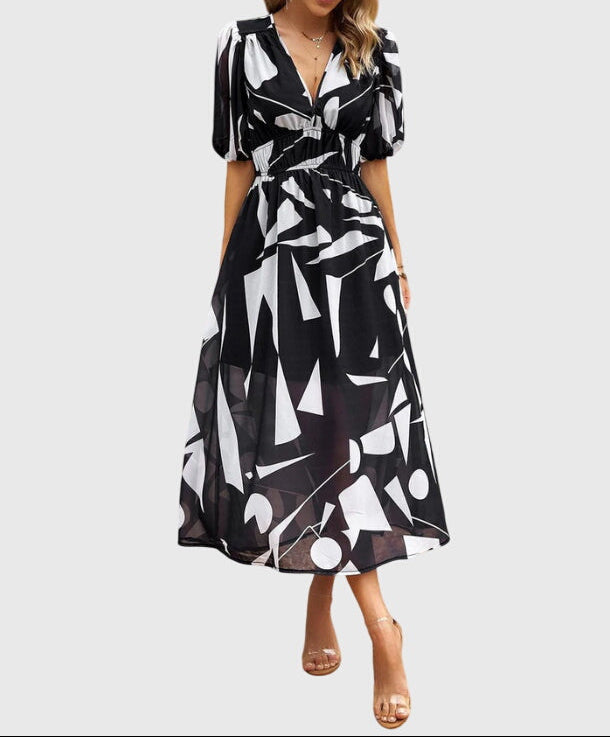Merlin™ | Flattering Floral Midi Dress