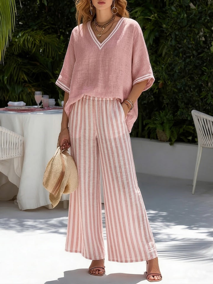 Sienna™ Striped Linen Blend Two-Piece Set