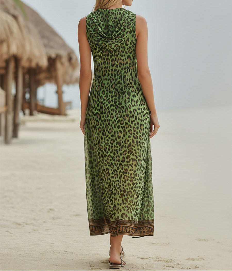Elara™ Breezy Leopard Summer Dress