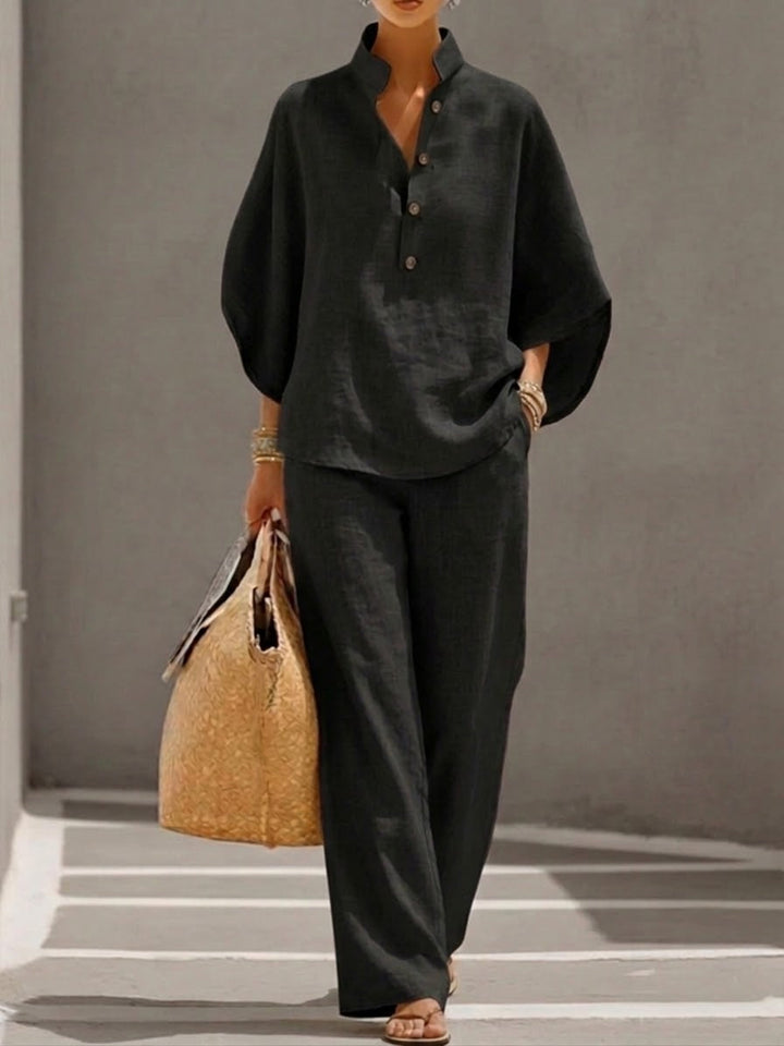 Amara™ Linen cotton Blend Two-Piece Set