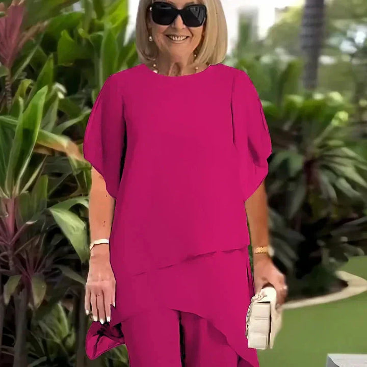 Jorellea™ | Draped Palazzo 2-piece Set