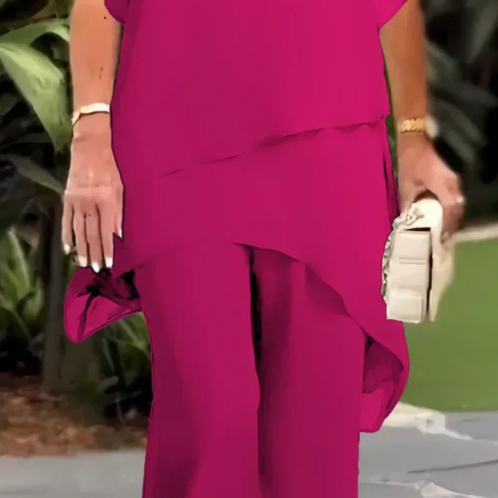 Jorellea™ | Draped Palazzo 2-piece Set